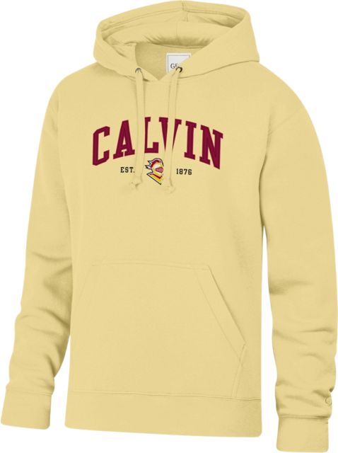 Calvin University Knights Big Cotton Hooded Sweatshirt