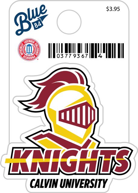 Calvin University Knights Mini Sticker