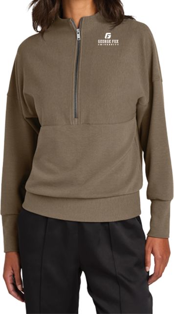 George Fox Mercer+Mettle Womens Taupe 1/4 Zip