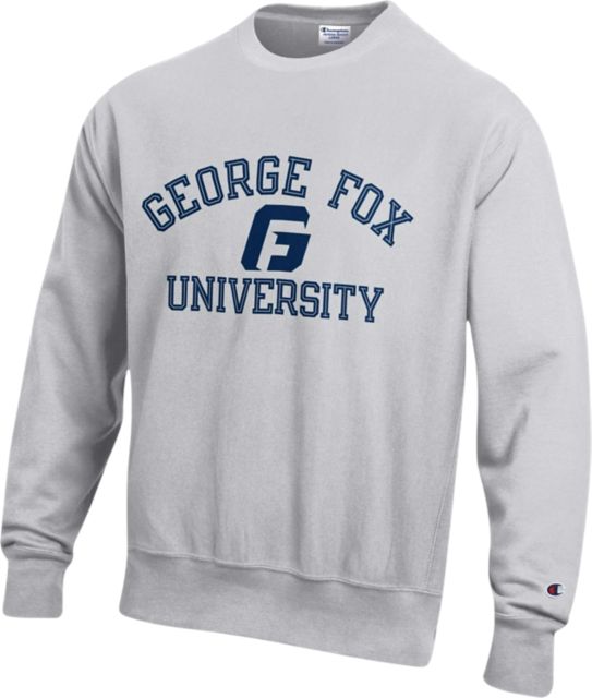 George Fox University Reverse Weave Crewneck Sweatshirt: