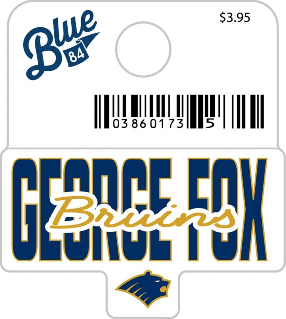 George Fox University Bruins Mini Sticker