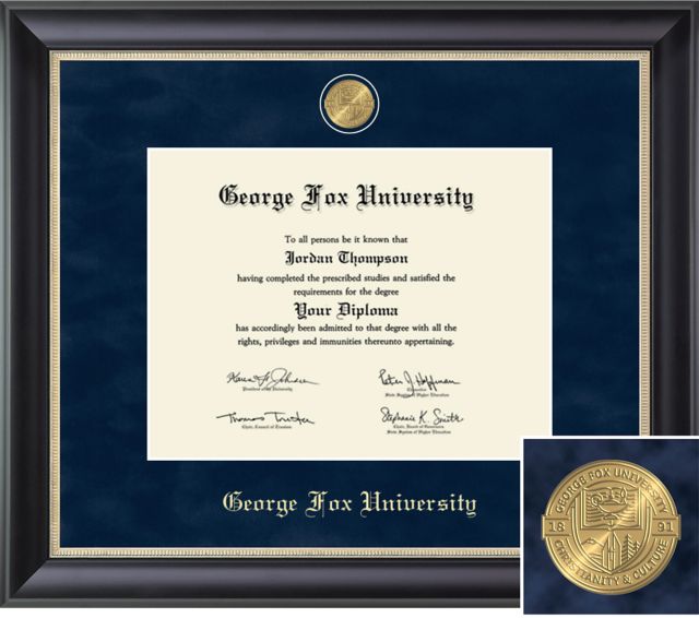 George Fox University Church Hill Classics, Regal; 8.5x11 H Bachelors, , Diploma Frame - ONLINE ONLY