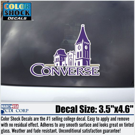 Converse College Decal Primary