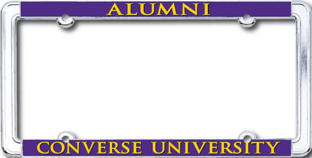 Converse College Thin Domed License Plate Frame