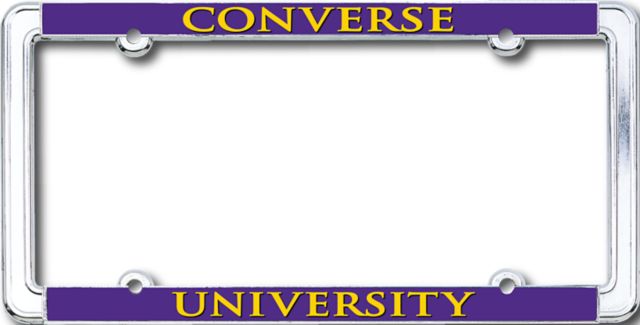Converse College License Plate Frame