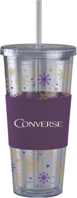 Converse University Straw Snowflake Tumbler