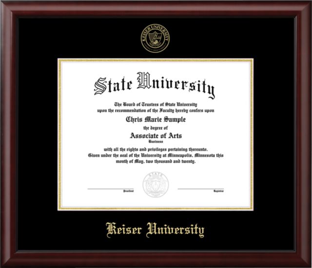Keiser University Diploma Frame