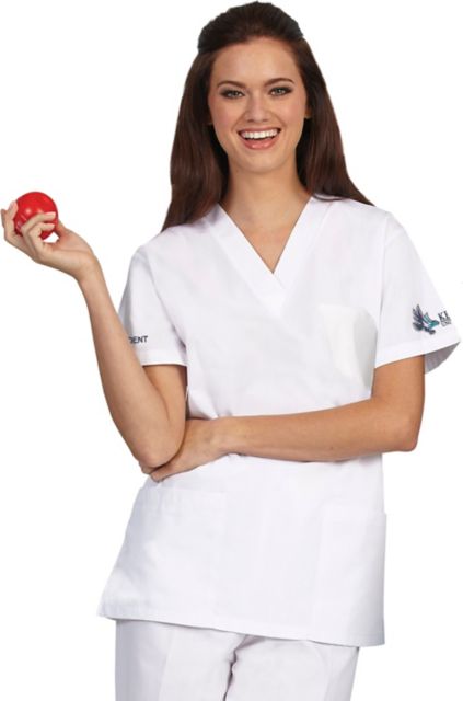 Fashion Seal Healthcare Unisex Fashion Poplin 3 Pocket Scrub Shirt  2XL