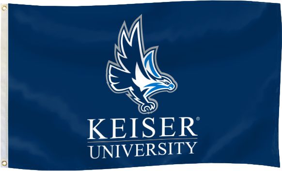 Keiser University 3' x 5' Durawave Flag