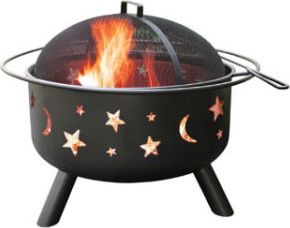 Landmann Big Sky Fire Pit Stars And Moon Black Online Only