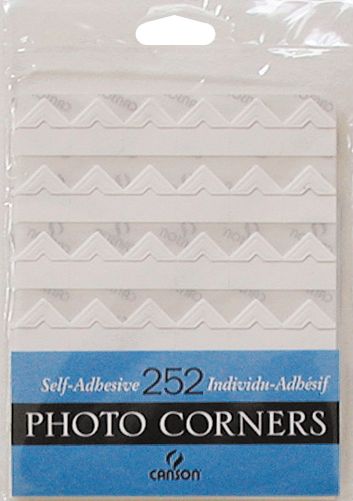 PHOTO CORNERS SELF ADHESIVE WHITE 252 PACK