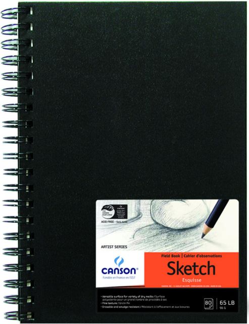 Canson Sketch Book Wirebound 7 x 10 80 Sheets