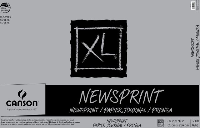 NEWSPRINT PAD ROUGH 24x36 100 SHEETS