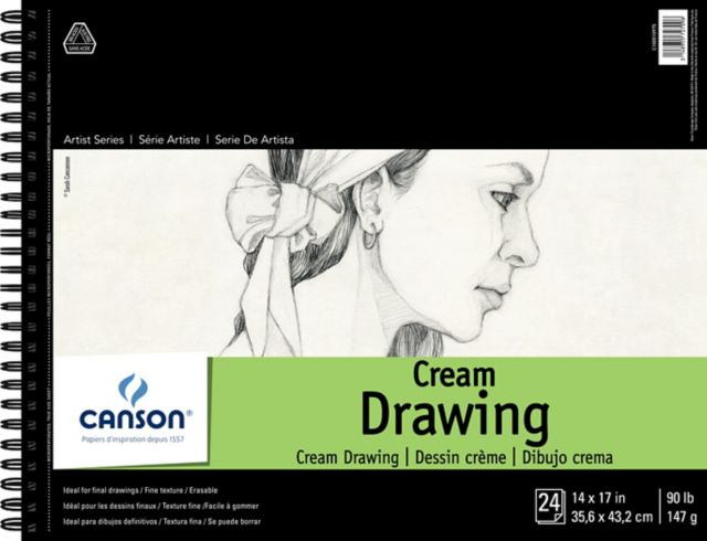 DRAWING CLASSIC CREAM 24 SHEETS 14X17