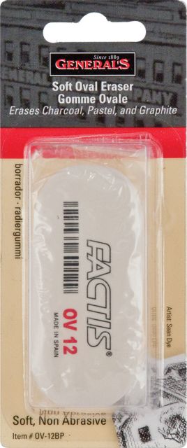 ERASER SOFT WHITE OVAL