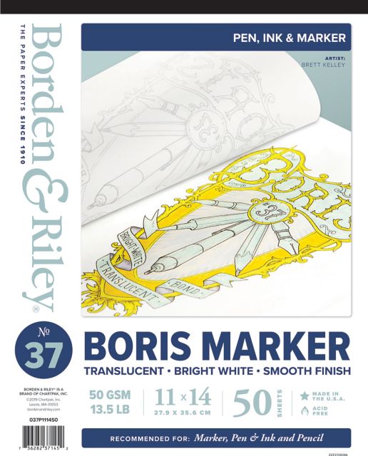 BORIS MARKER LAYOUT PAD 11x14 50 SHEETS