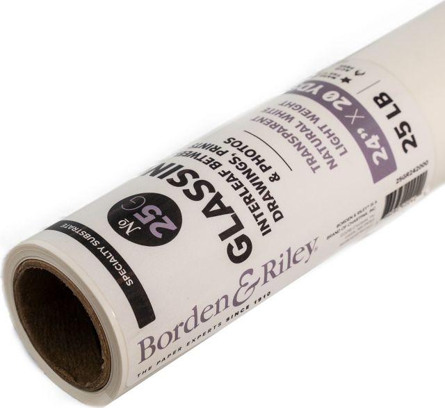 Glassine Art Paper Roll for Artwork, Tracing, Photos, Documents (24 in x 25  Yards)