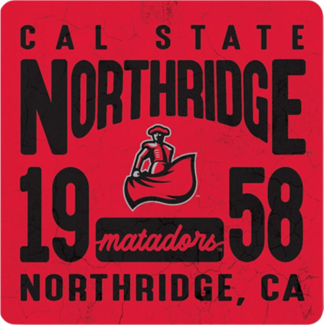 California State University at Northridge Matadors 4"x 4" Coaster
