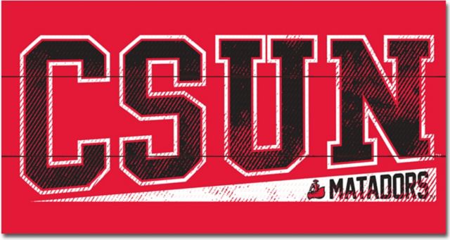 California State University at Northridge 11x20 Wood Plank Sign - ONLINE ONLY