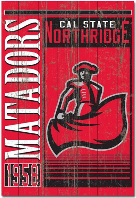 California State University at Northridge 25''x 36'' Showcase Plank Sign - ONLINE ONLY