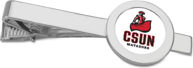 CSI Silver Tie Bar With Colored Medallian - ONLINE ONLY