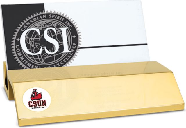 CSI Gold  Card Holder With  Colored Medallion - ONLINE ONLY