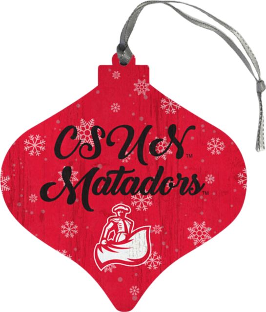 California State University at Northridge Snow Bulb Ornament