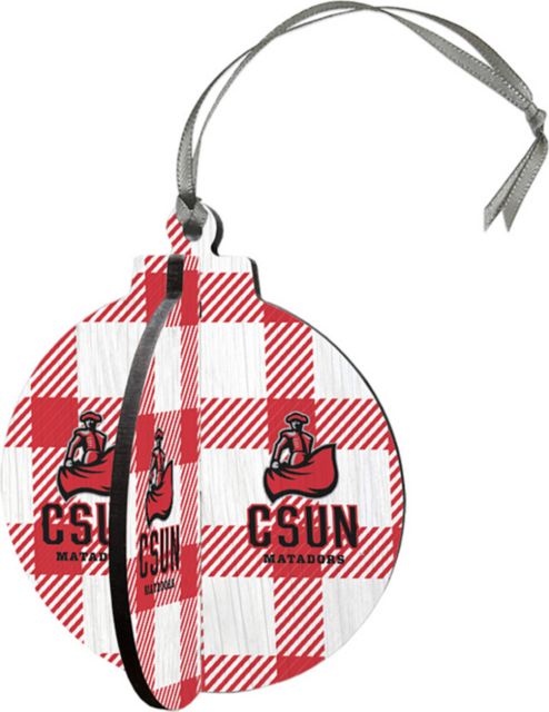 California State University at Northridge 3D Round Ornament