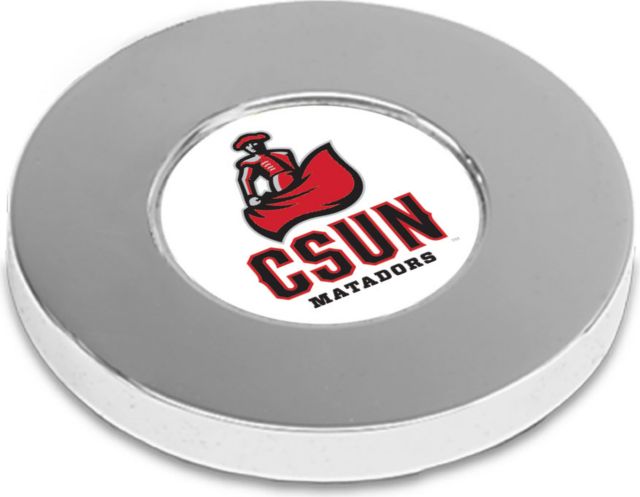 CSI Silver Paperwitheight (Gift Boxed) With Colored Medallion - ONLINE ONLY