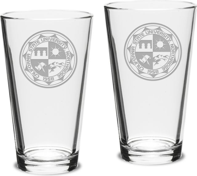 Set of 2 Crystal Mixing Glasses - 16 oz- ONLINE ONLY