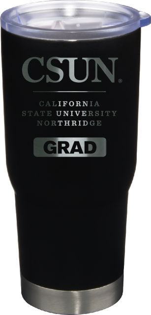 22 oz Matte Black Stainless Steel Tumbler Grad - ONLINE ONLY
