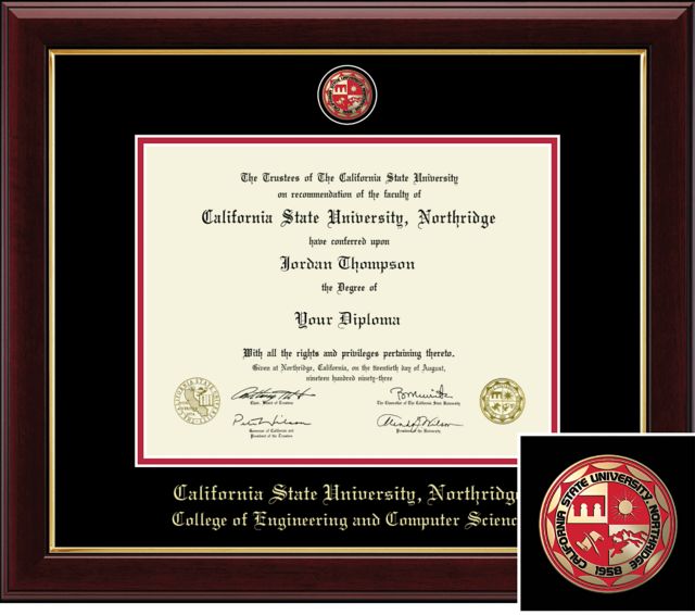 Church Hill Classics Masterpiece, Engineering Computer Science, 8.5X11, Diploma Frame Bachelors, Masters - ONLINE ONLY