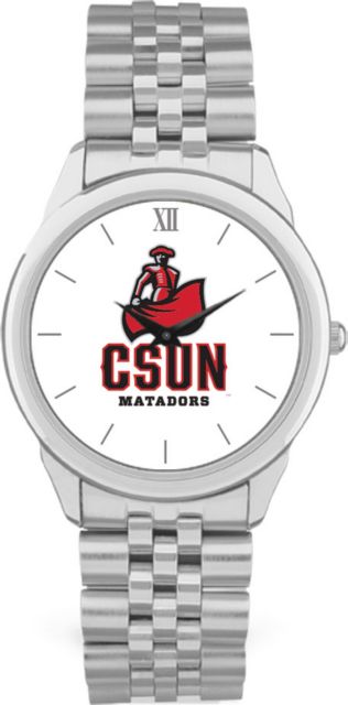 CSI Men's Silver Rolled Link Withristwithatch (Gift Box) With Colored Medallion - ONLINE ONLY