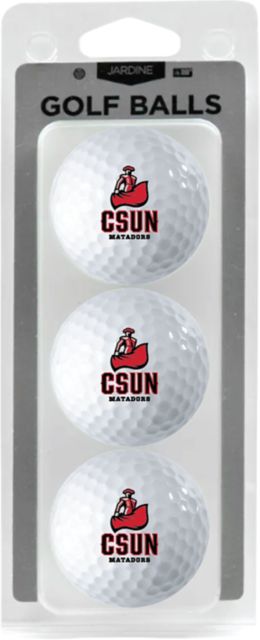 California State University at Northridge 3 Pack Golf Balls