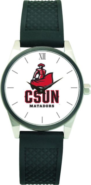 CSI Men's Wristwatch (Gift Boxed) With Black Silicone Strap And Color Medallion. - ONLINE ONLY