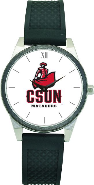 CSI Women's Wristwatch (Gift Boxed) With Black Silicone Strap And Color Medallion. - ONLINE ONLY