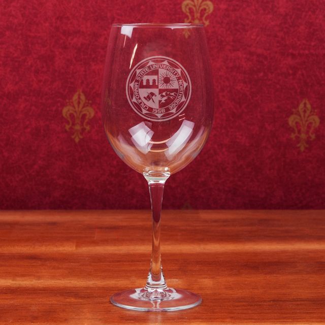 California State University at Northridge 19 Oz. Wine Glass