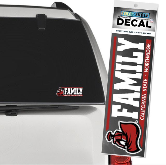 California State University at Northridge Mascor Family Decal