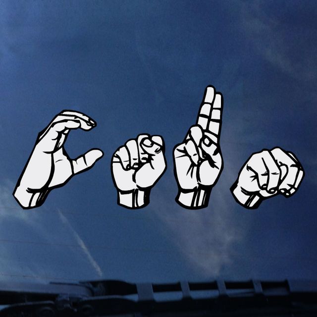 California State University at Northridge Sign Language Decal