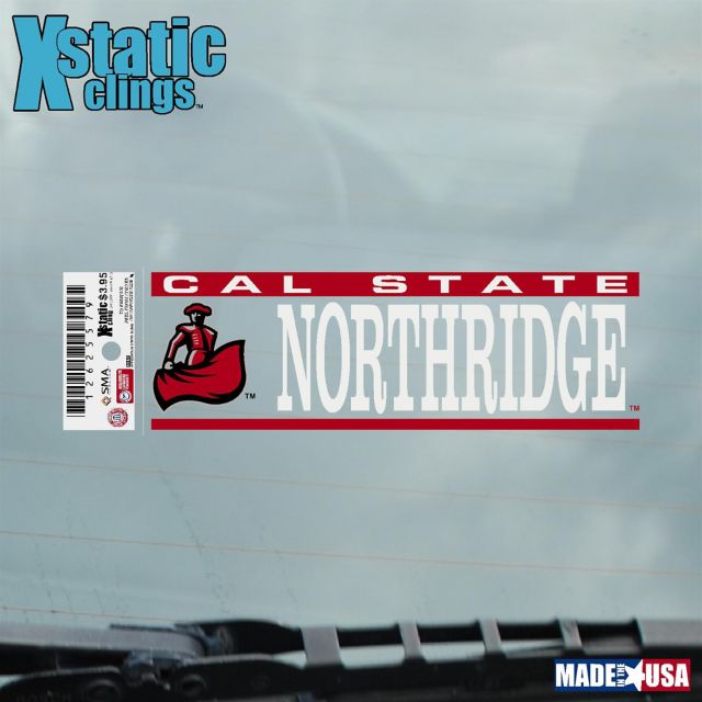 California State University at Northridge Matadors Cling Decal