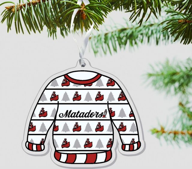 California State University at Northridge Matadors 3'' x 4'' Etched Ornament