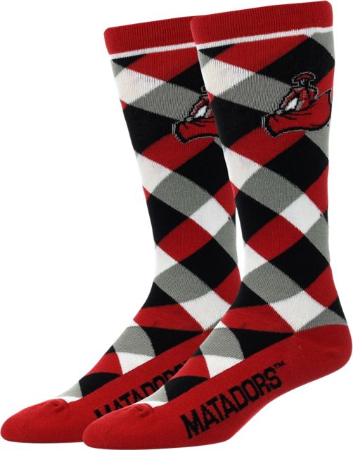 California State University at Northridge Matadors Dress Socks
