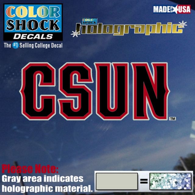 California State University at Northridge Hologram Decal
