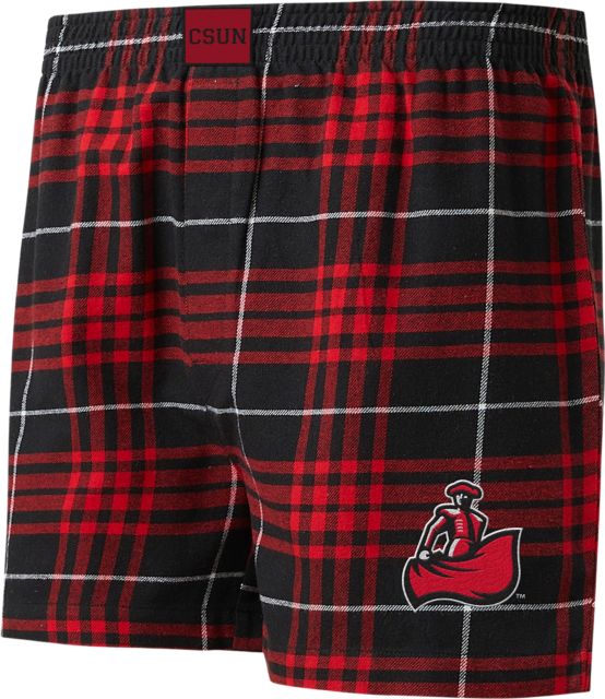 California State University at Northridge Matadors Flannel Boxer Shorts