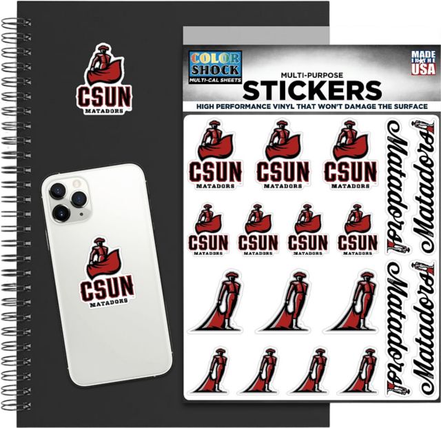 California State University at Northridge Sticker Sheet