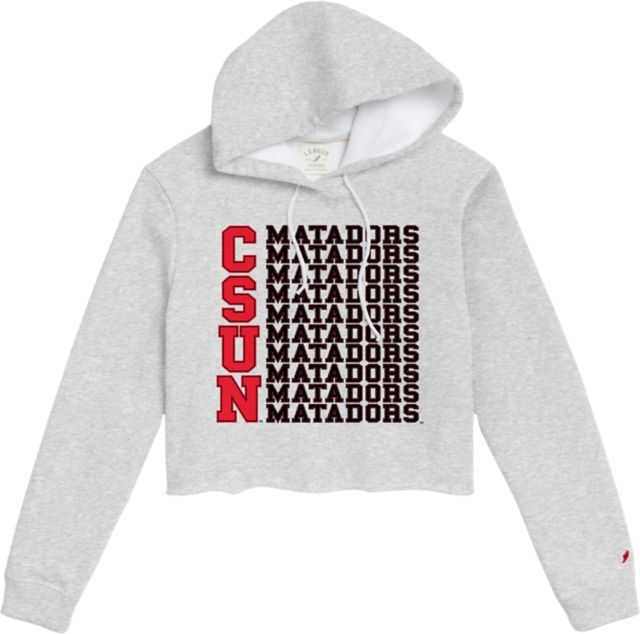 California State University at Northridge Women's 1636 Cropped Hooded Sweatshirt - ONLINE ONLY