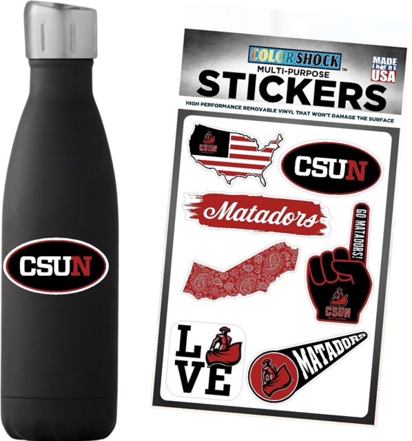 California State University at Northridge 7.5'' x 7.5'' Sticker Sheet