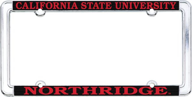 California State University at Northridge Thin Rim License Plate Frame