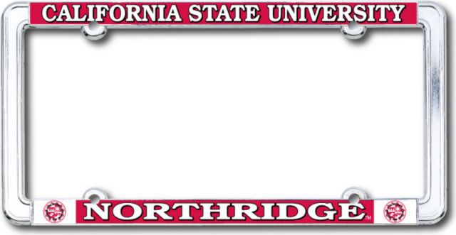 California State University at Northridge Thin Dome License Plate Frame