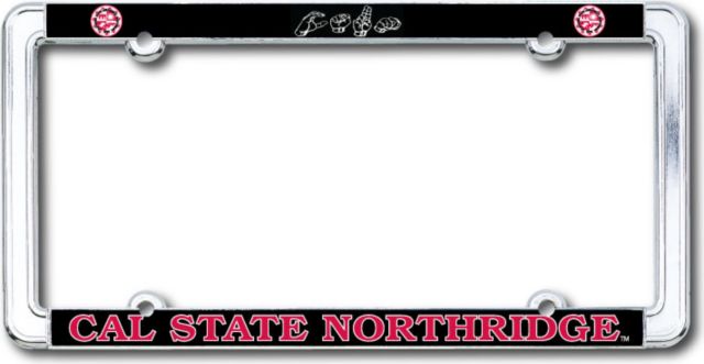 California State University at Northridge Thin Dome License Plate Frame